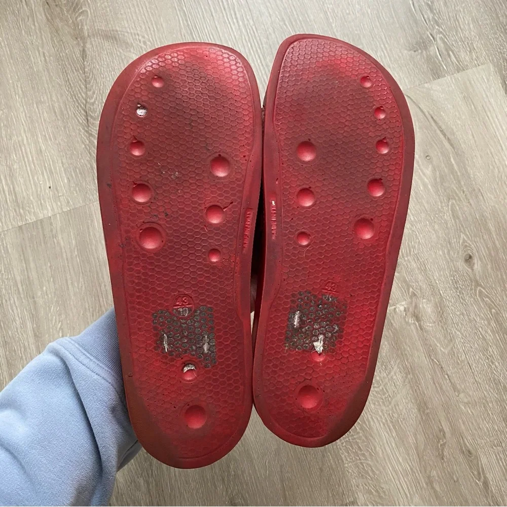 Valentino By Mario Red Pool Slide Sandals Men’s 43
